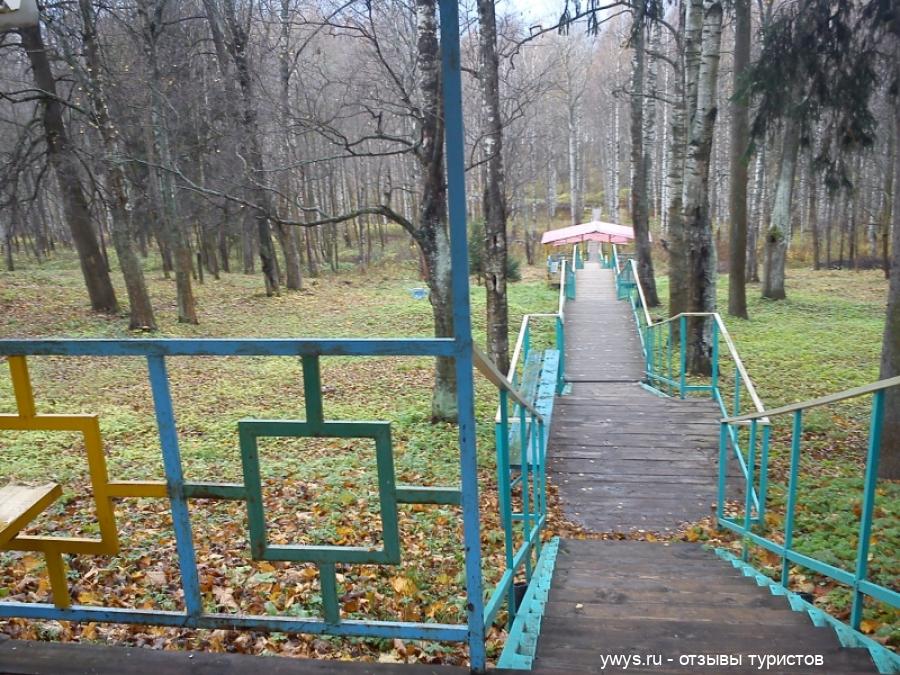 Санаторий Колос в Костромской области, лестница к Волге