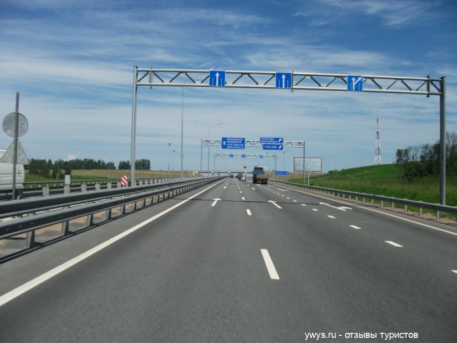 Новая автомобильная дорога до Приозерска