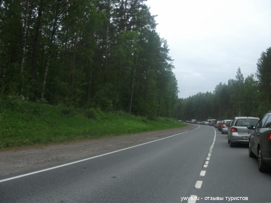 Автомобильные пробки на Приозерском шоссе