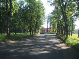 Центральная дорога в Шлиссельбурге, по ней добираемся до крепости Орешек